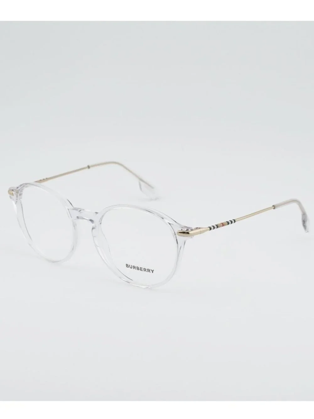 Burberry BE2365 3024 Eyeglasses Transparent 51mm Round Frame